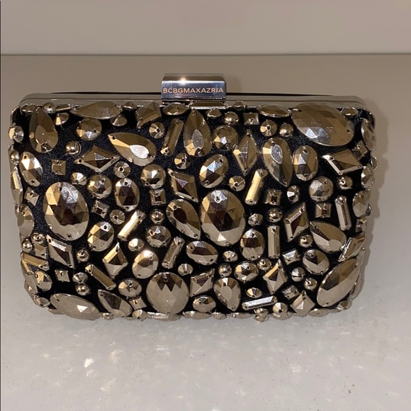 BCBGMAXAZRIA Black Embellished Small Clutch - Picture 2 of 4